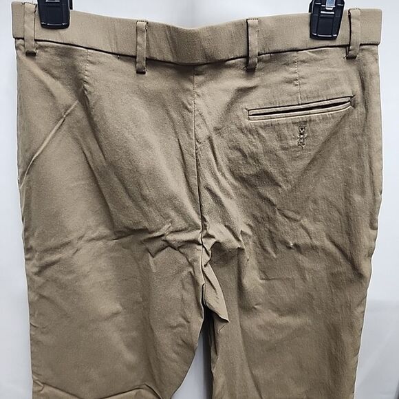 Lauren Ralph Lauren Black Label Khaki Capri Pants Flat Front Stretch Sz 20R/W30 - Picture 2 of 12